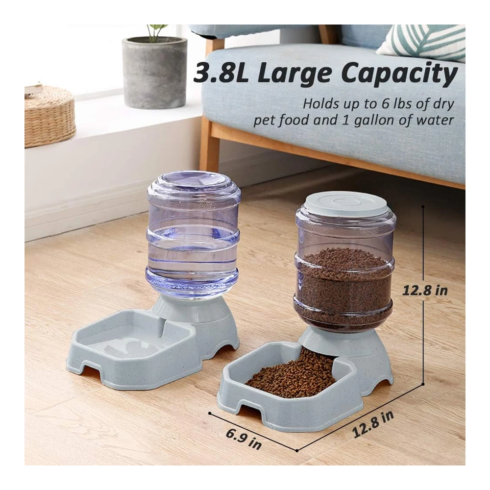 b0872z9sps_2.webp Comedero para Mascotas y Dispensador Automático de Alimentos para Perros y Gatos - 100% Libre de Bpa - Repuesto Por Gravedad - Fácil de Limpiar - Autoalimentación para Mascotas Pequeñas y Grandes - Cachorro - Gatito - Conejo - Conejo