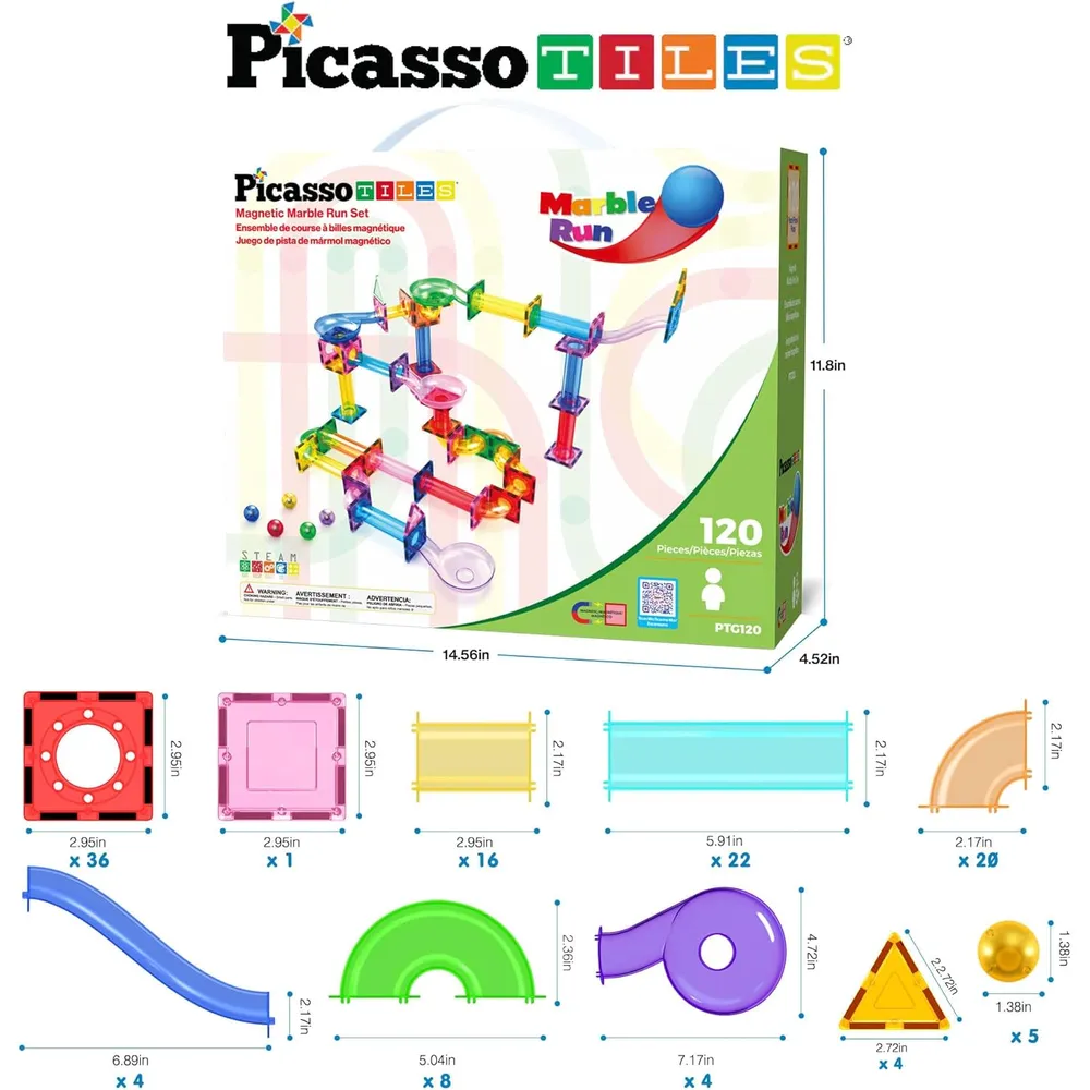 PISTA CANICAS MAGNÉTICA PTG120 PICASSOTILES