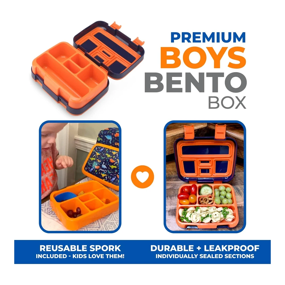 Lonchera Bento Infantil - Tapa Segura - 5 Porciones