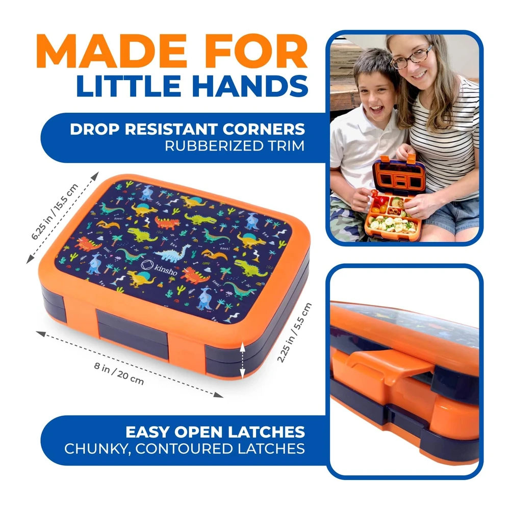 Lonchera Bento Infantil - Tapa Segura - 5 Porciones