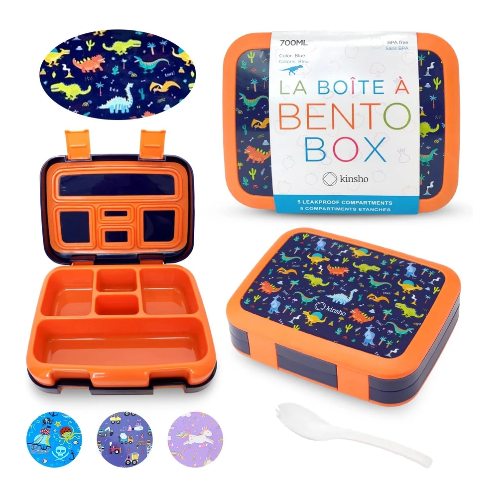 Lonchera Bento Infantil - Tapa Segura - 5 Porciones