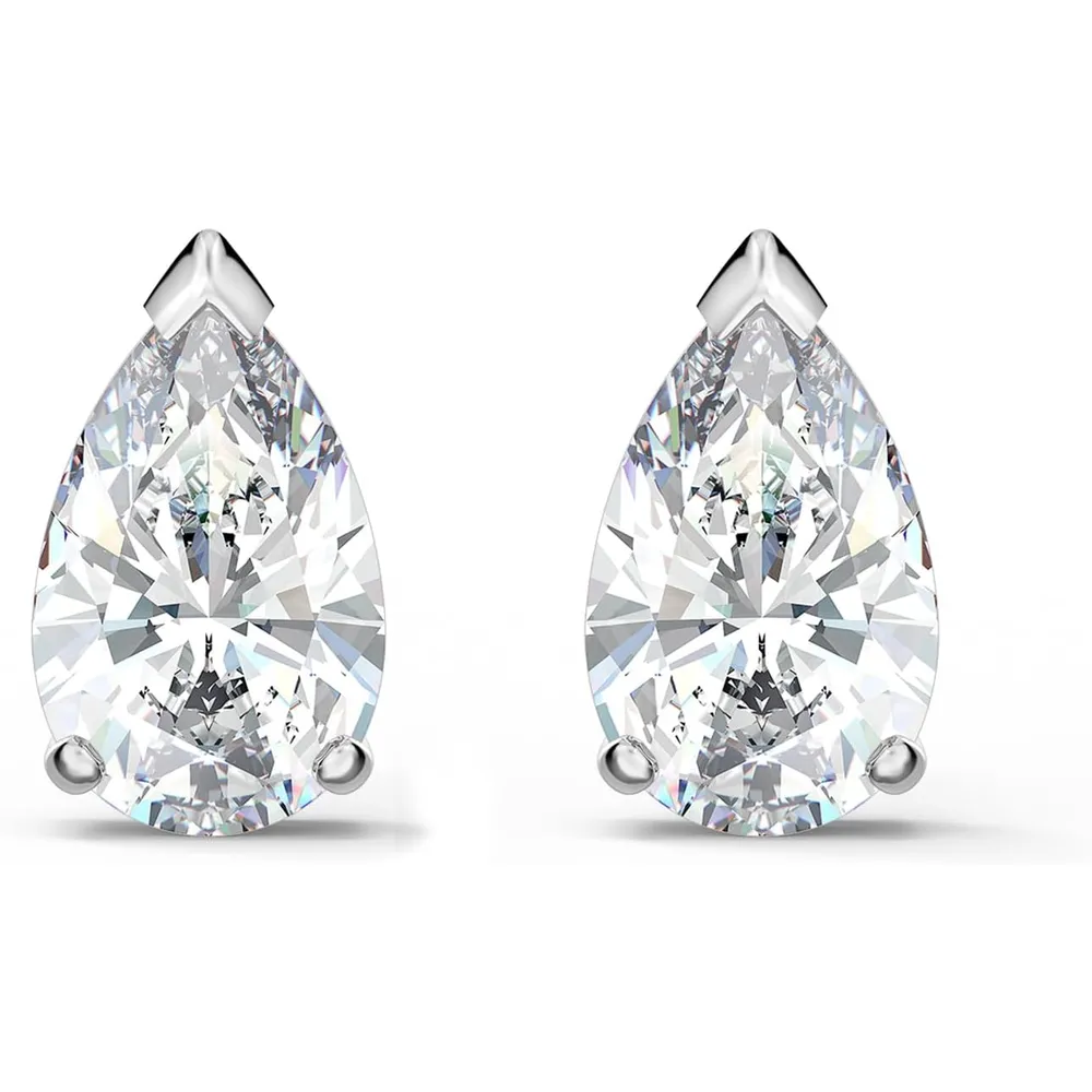 SWAROVSKI ARETES STUD GOTA STILLA ATTRACT ACABADO RODIO PARA MUJER | PLATEADO