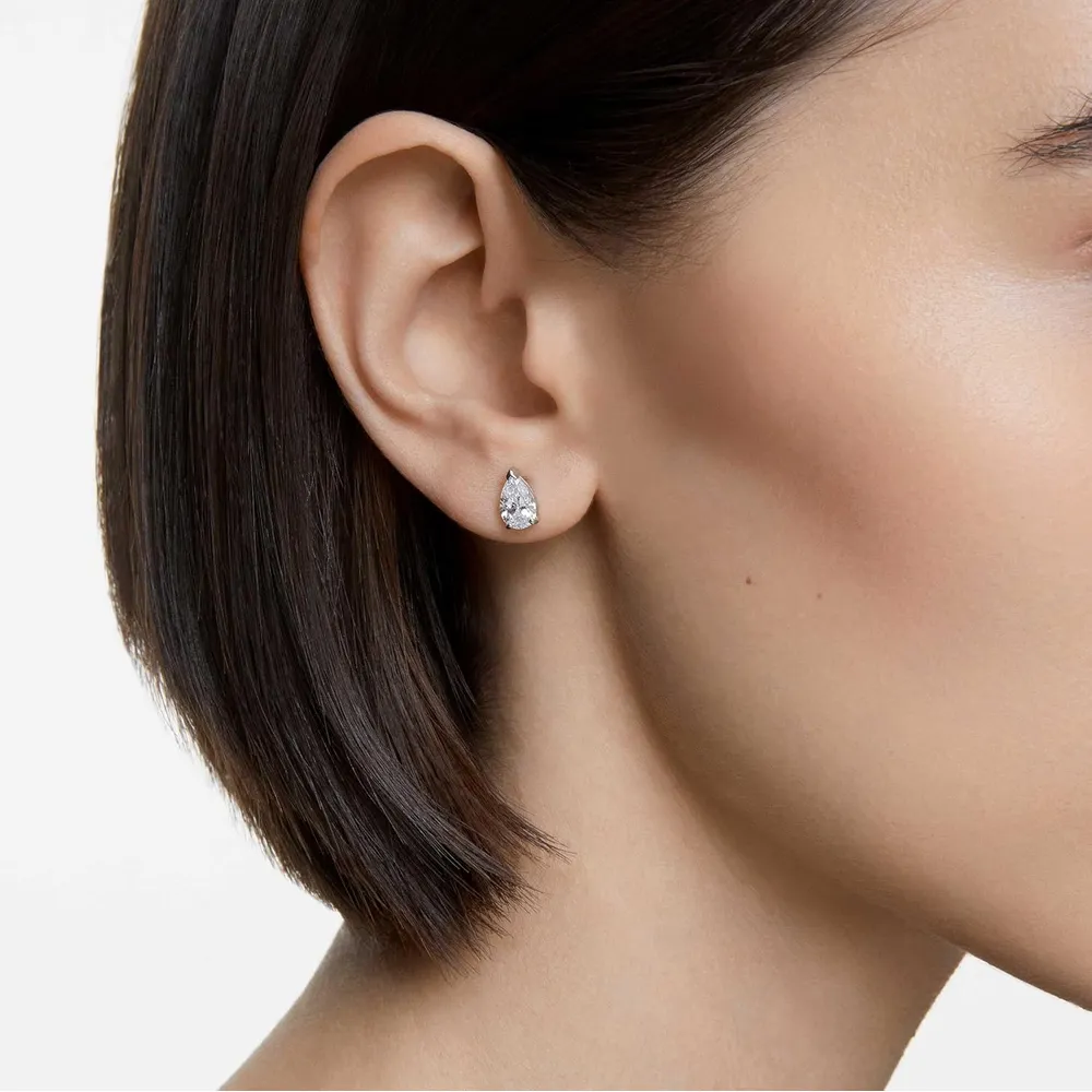 SWAROVSKI ARETES STUD GOTA STILLA ATTRACT ACABADO RODIO PARA MUJER | PLATEADO