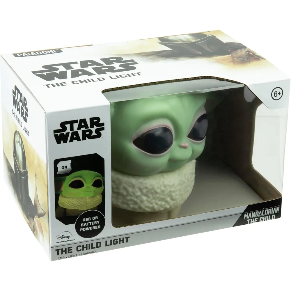 Paladone Star Wars Mandalorian Baby Yoda, lámpara escritorio oficial