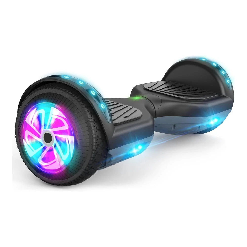 Flying-Ant Hoverboard - Aeropatinetas Autoequilibrantes de 6.5' con Bluetooth y Luces Led Intermitentes