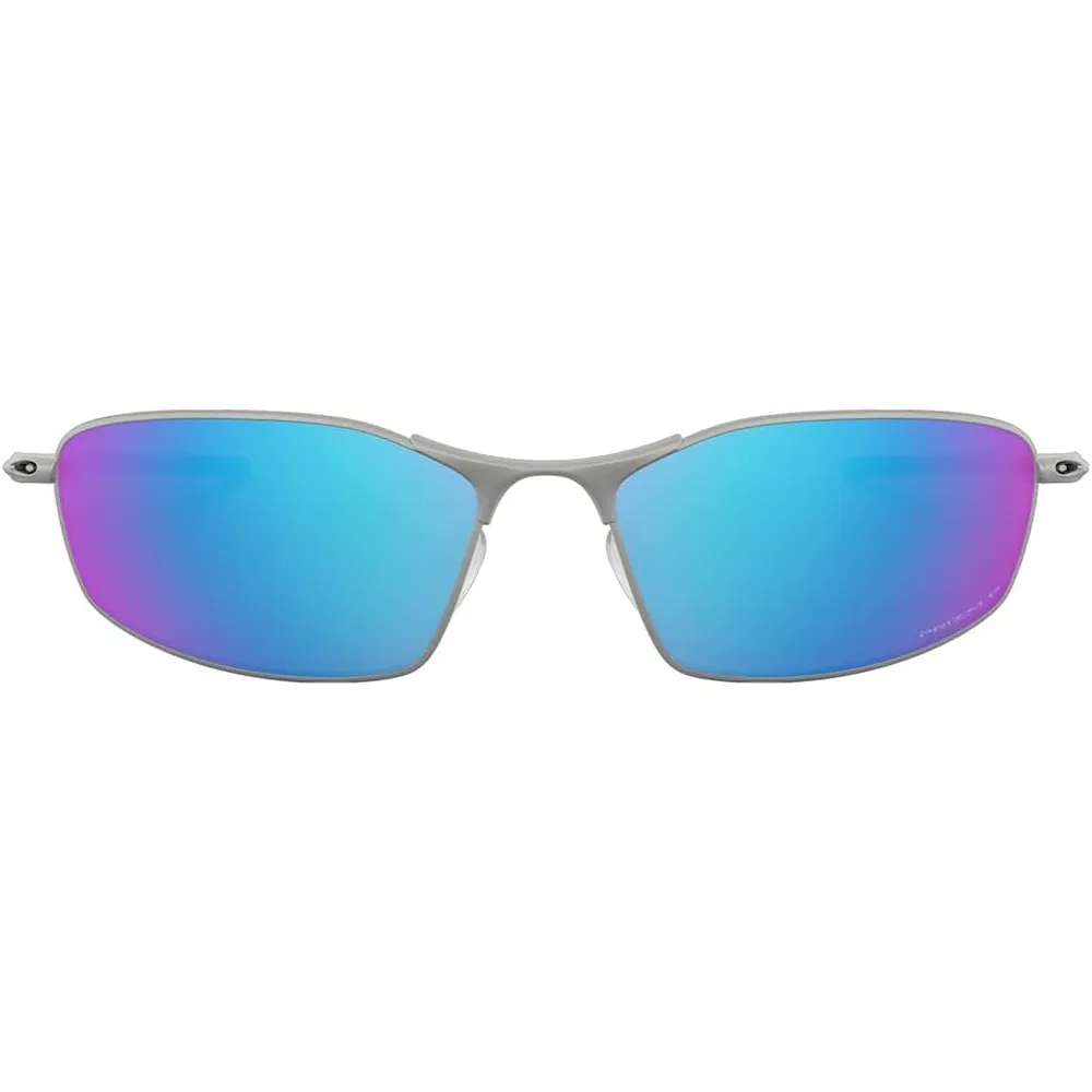 Oakley Whisker OO4141 Gafas de sol para hombre | Satin Chrome / Prizm Sapphire Iridium