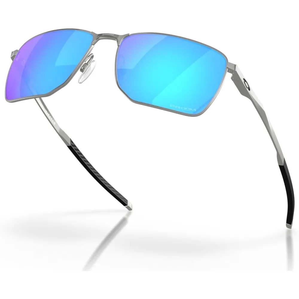 Oakley Ejector OO4142 Gafas de sol para hombre | Satin Chrome / Prizm Sapphire