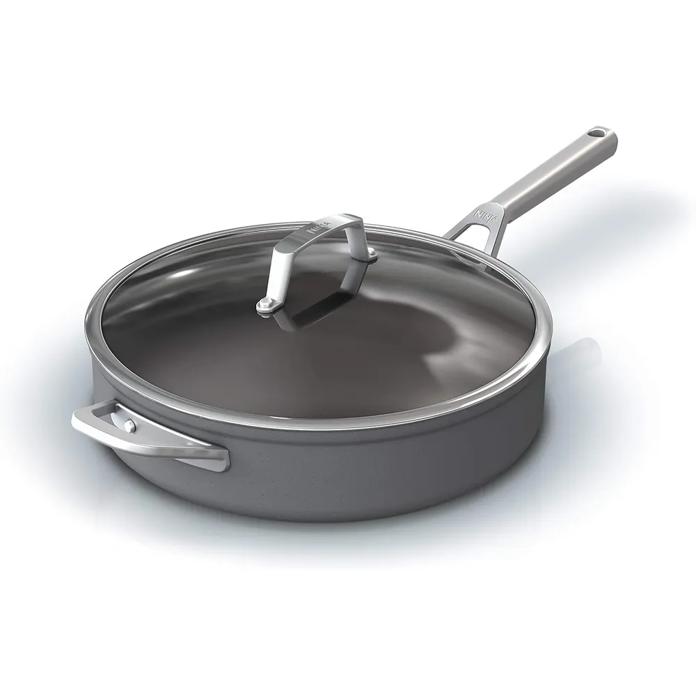 Ninja sartén C30150 Foodi Neverstick Premium con tapa, antiadherente | Gris