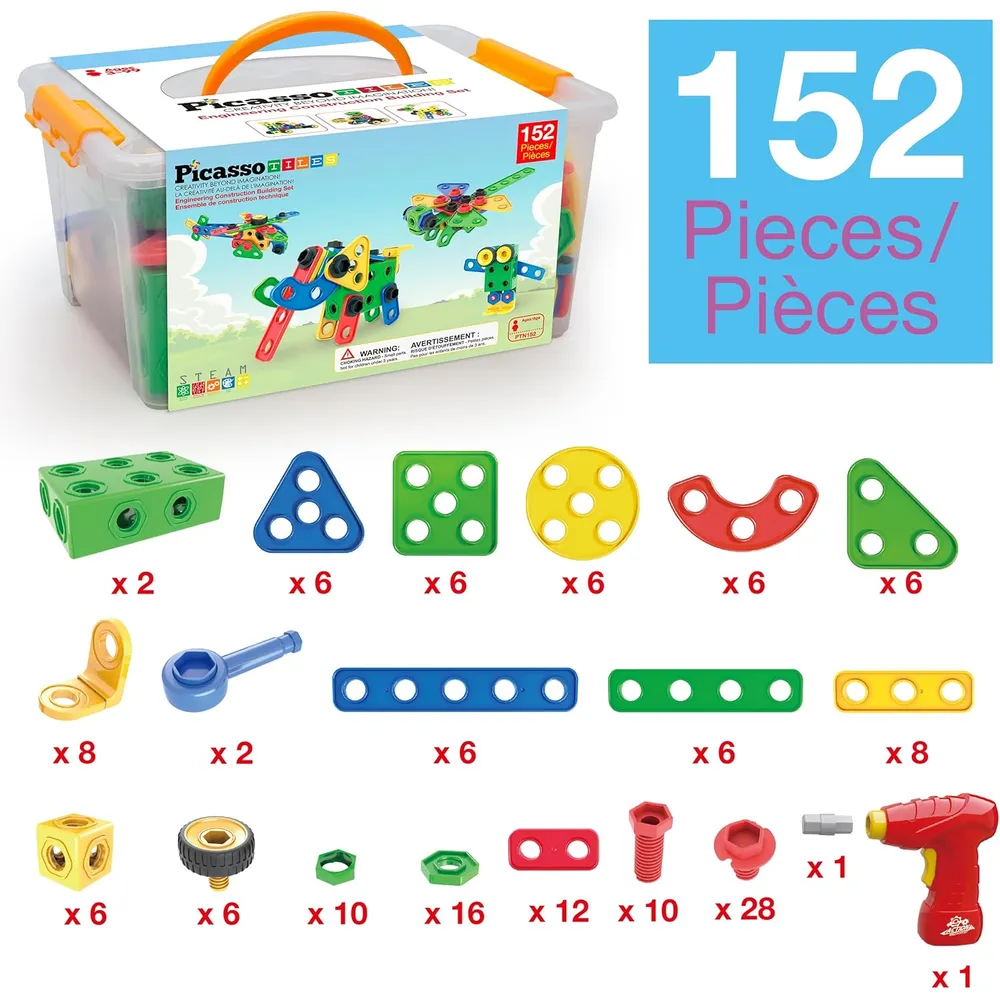 KIT CONSTRUCCIÓN STEM PTN152 CON TALADRO PICASSOTILES