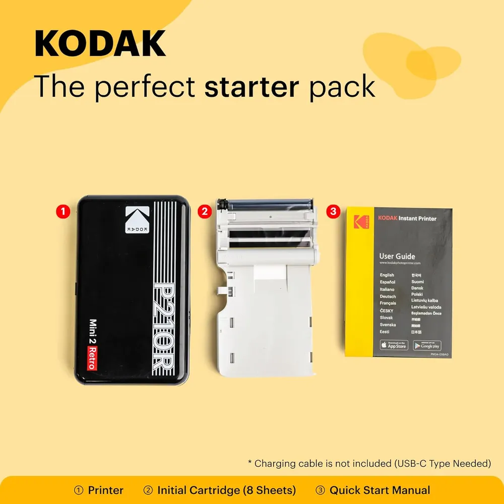 Kodak Mini 2 Retro impresora fotográfica portátil | Blanco