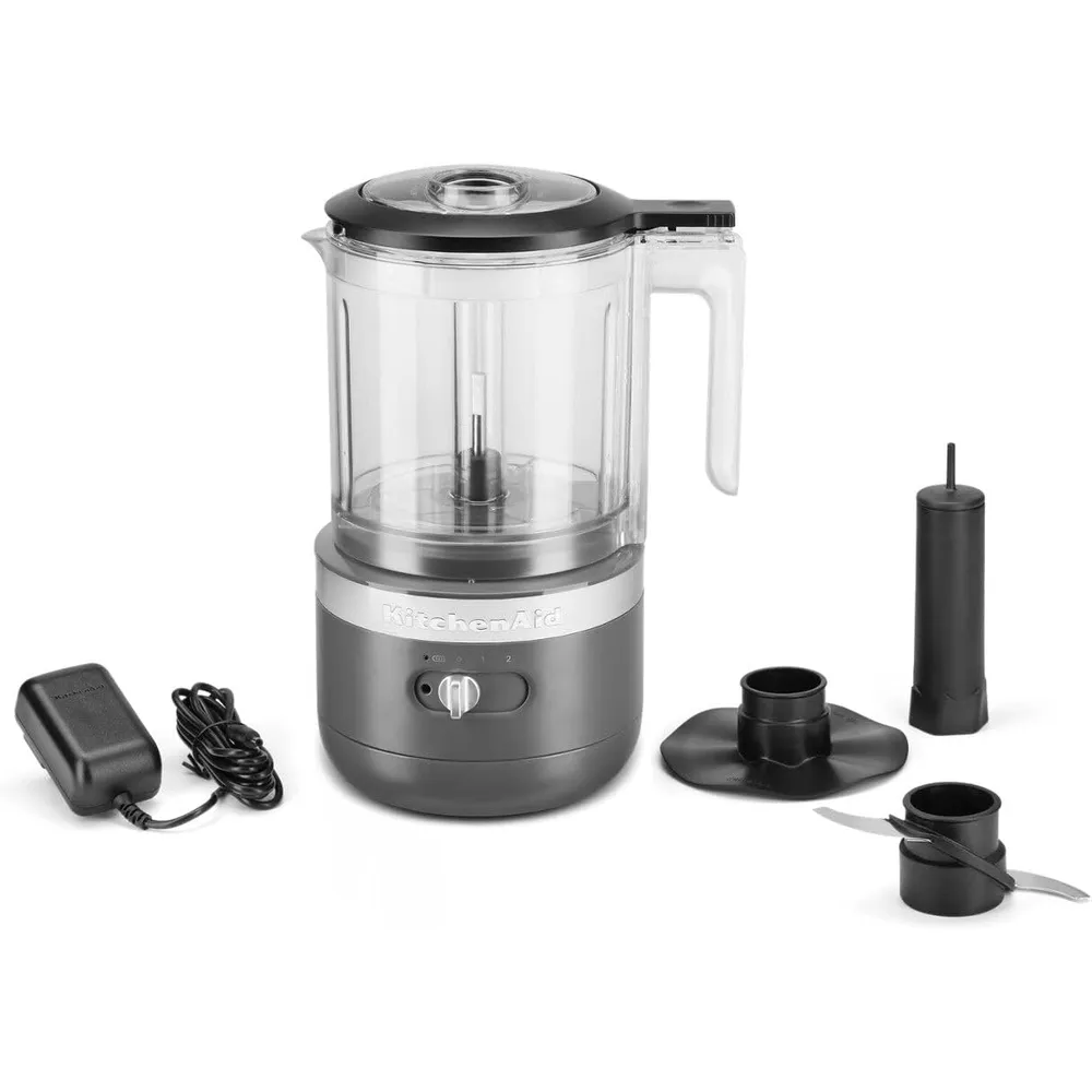 KITCHENAID KFCB519DG, PICADORA DE ALIMENTOS INALÁMBRICA 5 QT / 4.7 L | GRIS CARBÓN