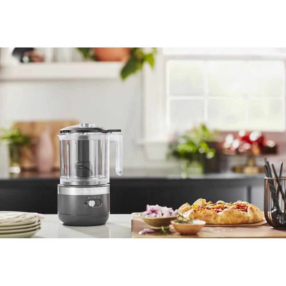 KITCHENAID KFCB519DG, PICADORA DE ALIMENTOS INALÁMBRICA 5 QT / 4.7 L | GRIS CARBÓN