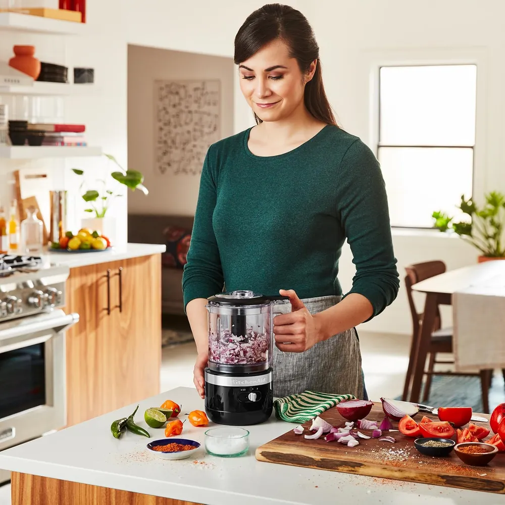 KITCHENAID KFCB519OB, PICADORA DE ALIMENTOS INALÁMBRICA 5 QT / 4.7 L | NEGRO ÓNIX
