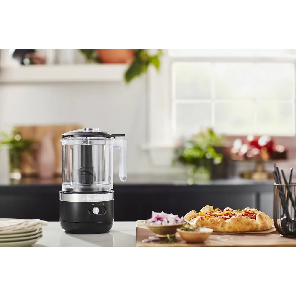 KITCHENAID KFCB519BM, PICADORA DE ALIMENTOS INALÁMBRICA 5 QT / 4.7 L | NEGRO MATE