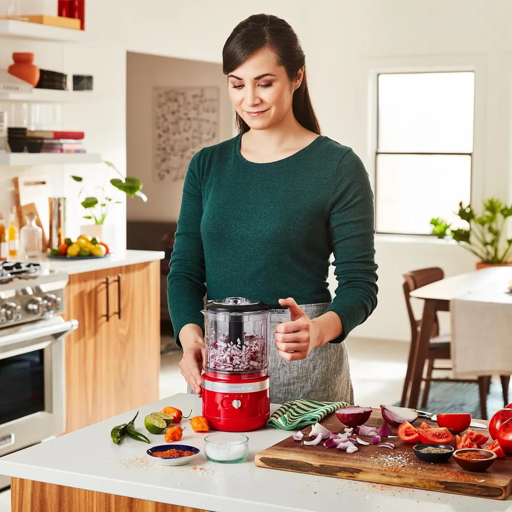 KITCHENAID KFCB519PA, PICADORA DE ALIMENTOS INALÁMBRICA 5 QT / 4.7 L | ROJO PASIÓN