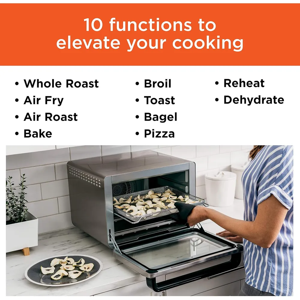 NINJA FOODI DT201, HORNO TOSTADOR 10 EN 1, 2.2 KG / 4.85 LB | ACERO INOXIDABLE