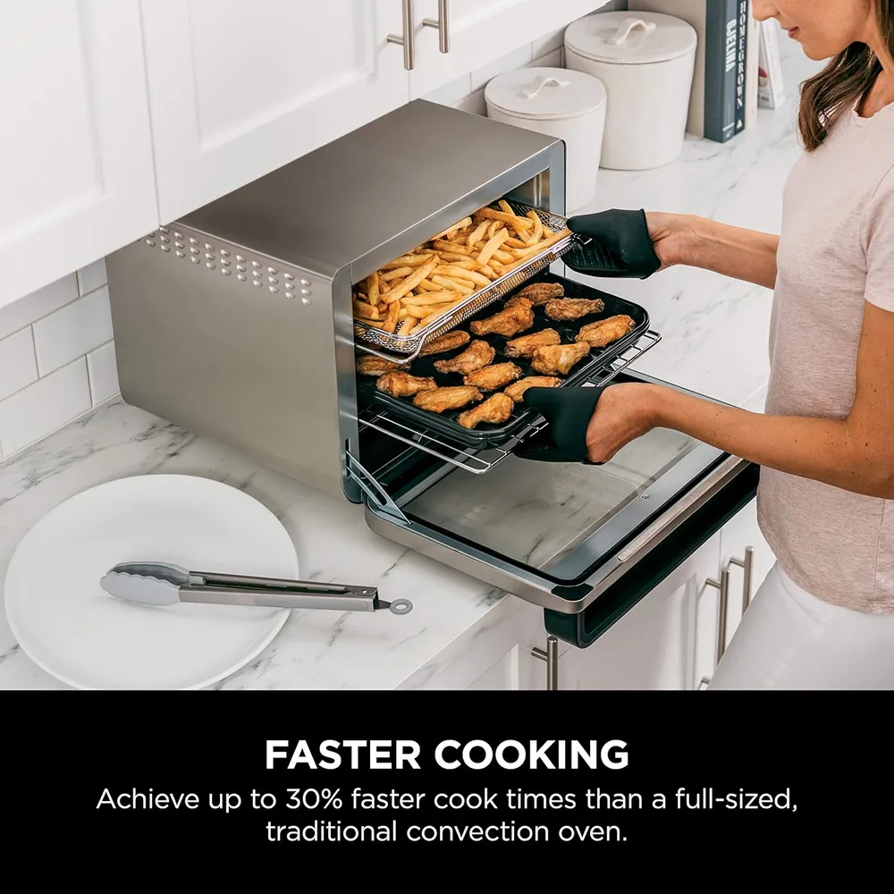 NINJA FOODI DT201, HORNO TOSTADOR 10 EN 1, 2.2 KG / 4.85 LB | ACERO INOXIDABLE