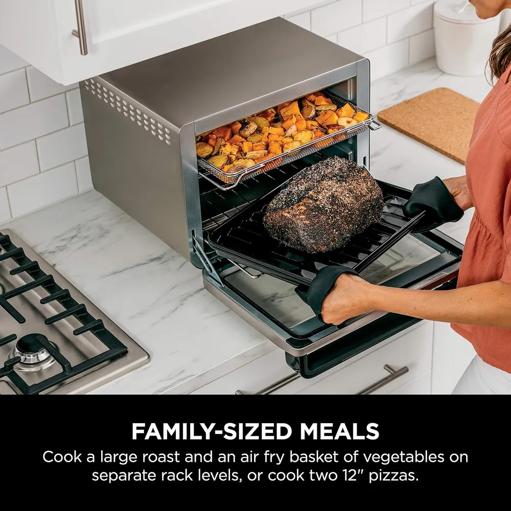 NINJA FOODI DT201, HORNO TOSTADOR 10 EN 1, 2.2 KG / 4.85 LB | ACERO INOXIDABLE