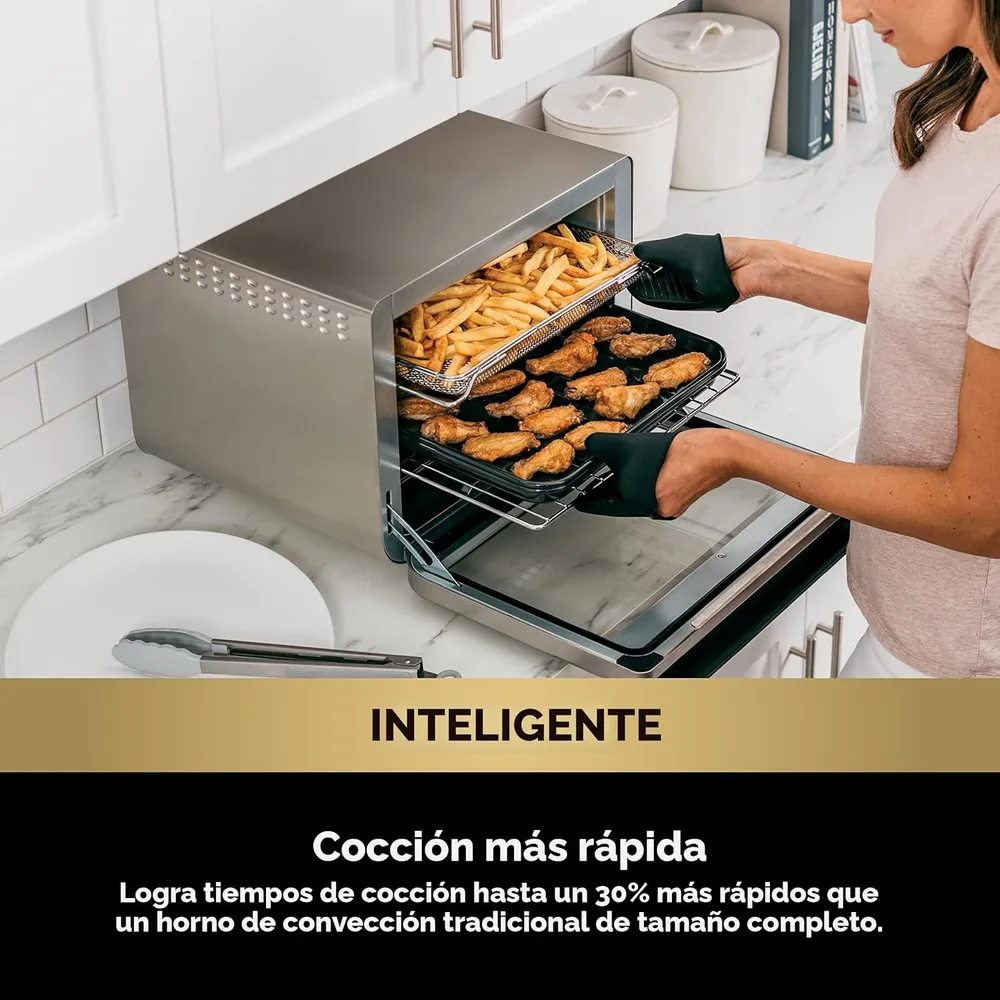 NINJA HORNO DE AIRE FOODI DT251 XL 10 EN 1, 4.85 LB / 2.2 KG | PLATEADO