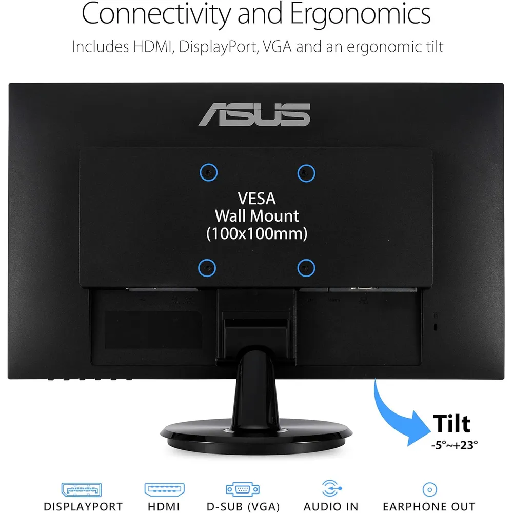 ASUS VA24DQ Monitor 24" Full HD IPS 75Hz