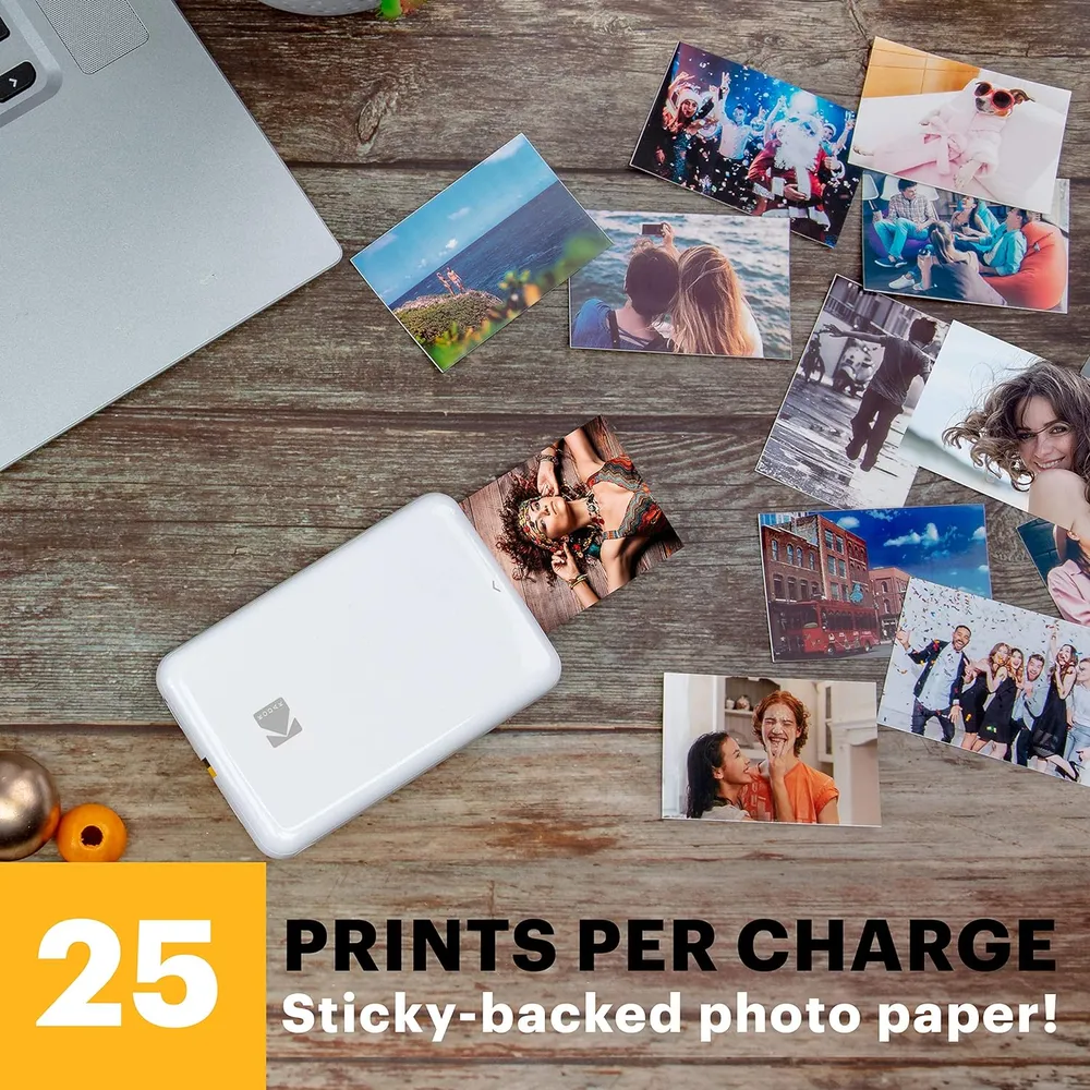 Kodak Step impresora fotográfica portátil Zink Bluetooth | Blanco