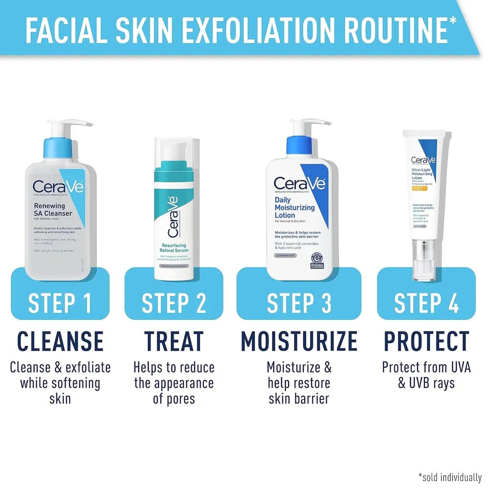 CERAVE LIMPIADOR RENOVADOR FACIAL 16 OZ / 473 ML