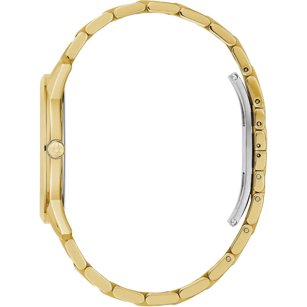 Bulova reloj clásico Sutton hombre cuarzo 3 agujas Diamond | Oro