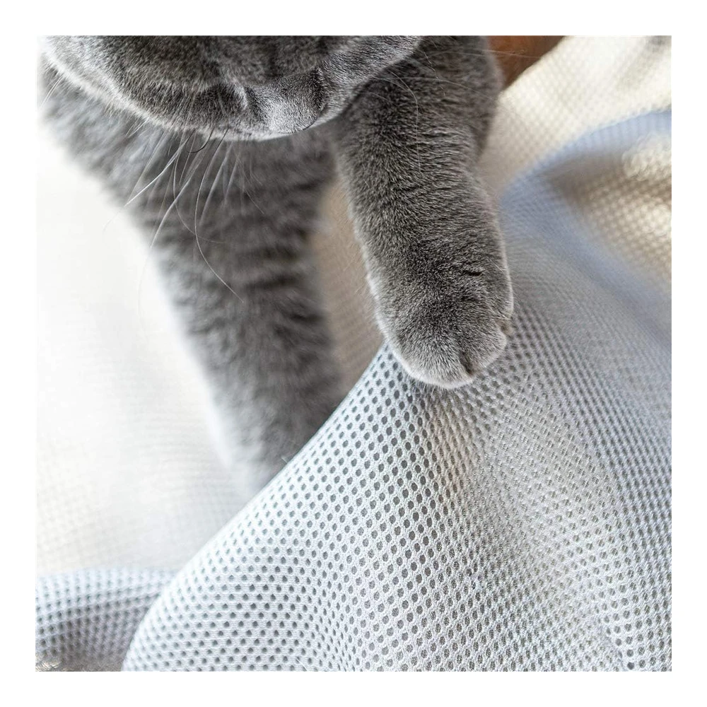 Junspow Cama para Gatos Hamaca para Mascotas Cama para Dormir Estructura Estable Desmontable Excelente Transpirabilidad Fácil | Azul