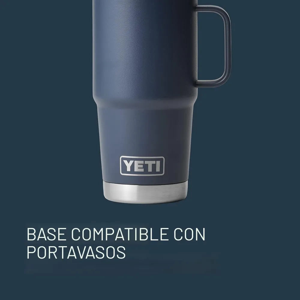 YETI Rambler Vaso de 20 oz de acero inoxidable y tapa Stronghold color azul marino