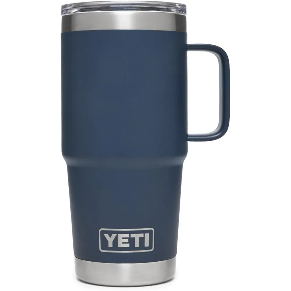 YETI Rambler Vaso de 20 oz de acero inoxidable y tapa Stronghold color azul marino