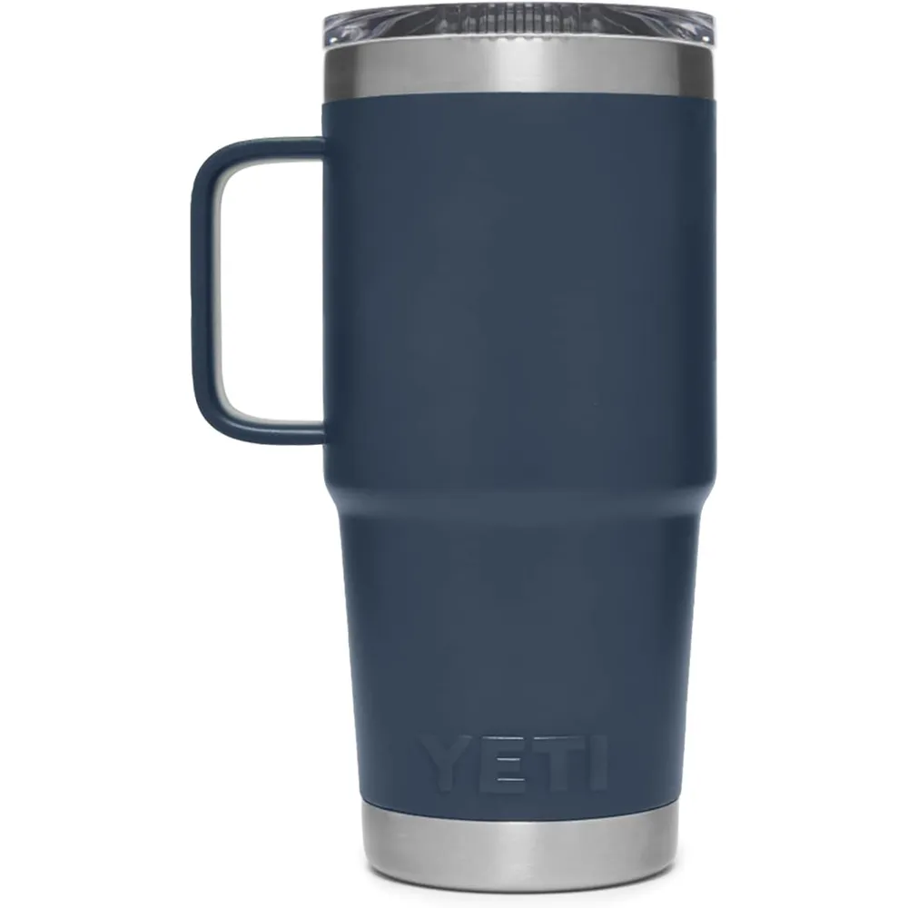 YETI Rambler Vaso de 20 oz de acero inoxidable y tapa Stronghold color azul marino