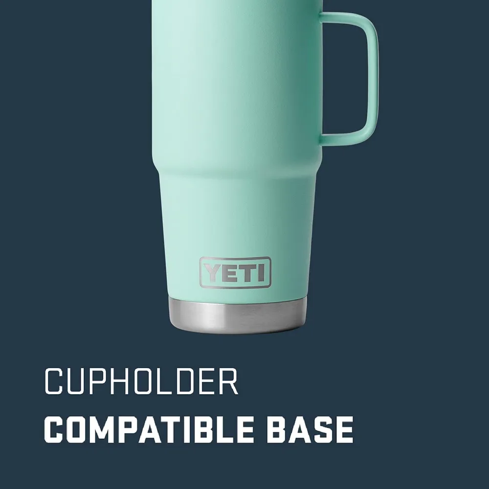 YETI Rambler Vaso de 20 oz de acero inoxidable y tapa Stronghold color turquesa