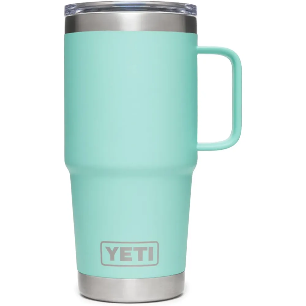 YETI Rambler Vaso de 20 oz de acero inoxidable y tapa Stronghold color turquesa