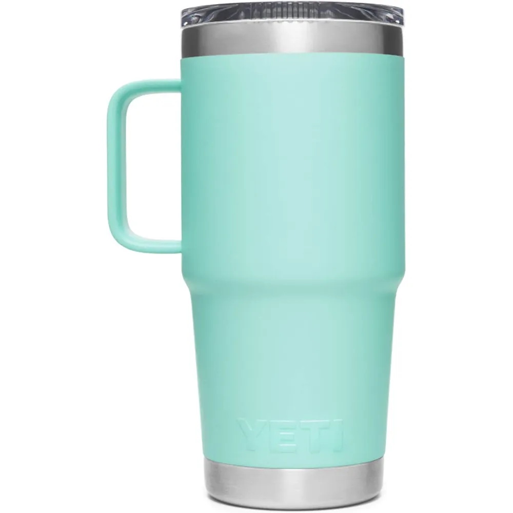 YETI Rambler Vaso de 20 oz de acero inoxidable y tapa Stronghold color turquesa