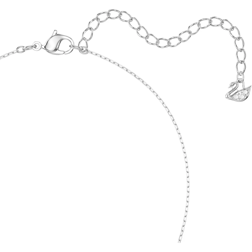 SWAROVSKI CONJUNTO COLLAR Y ARETES GOTA STILLA ATTRACT ACABADO RODIO PARA MUJER | TRANSPARENTE