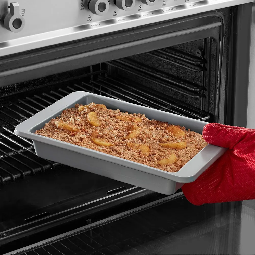 KitchenAid molde para pasteles 23x33 cm, acero aluminizado | Plateado