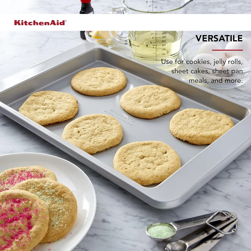 KitchenAid bandeja para hornear 9 x 13 in / 23 x 33 cm, acero | Plateado