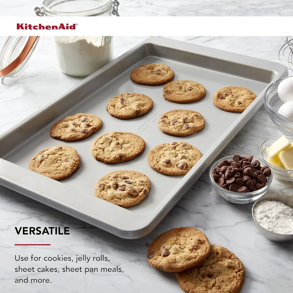 KitchenAid bandeja para hornear 10 x 15 in / 25 x 38 cm, acero | Plateado