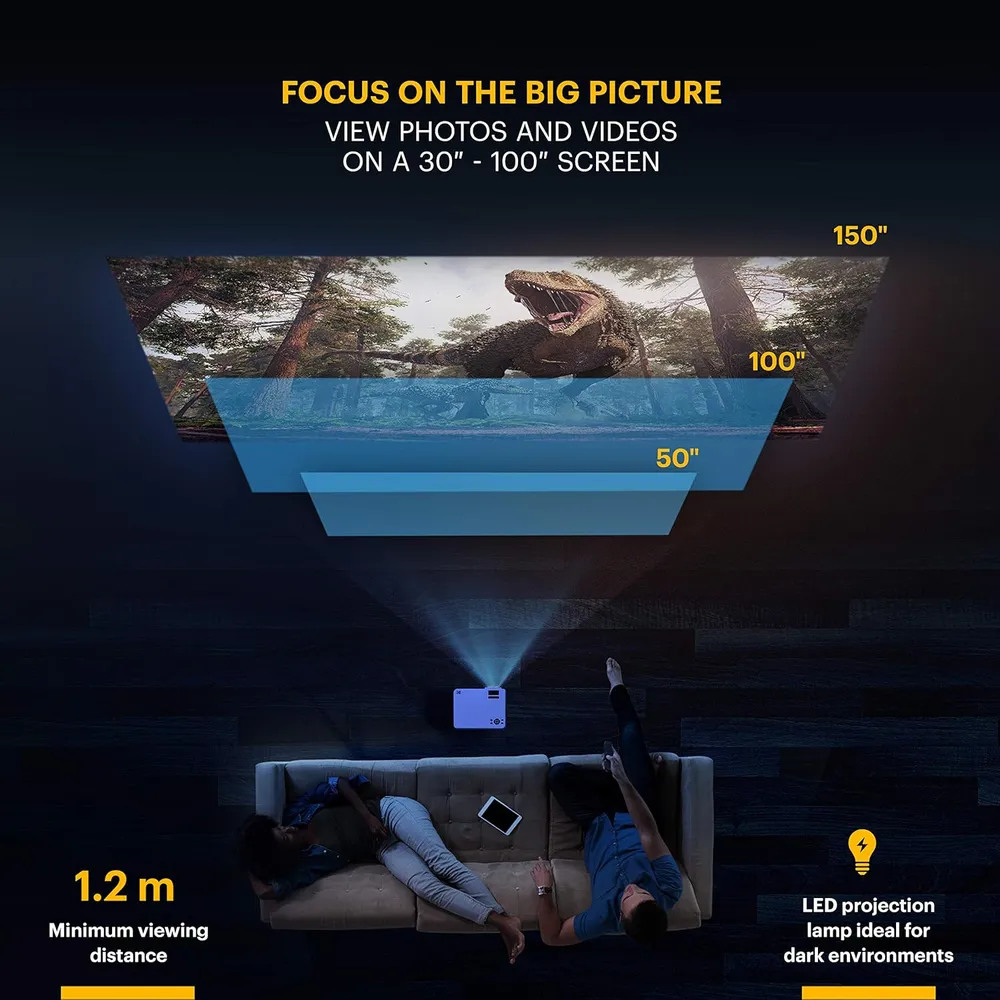 Kodak Flik X4 proyector doméstico compacto | Blanco