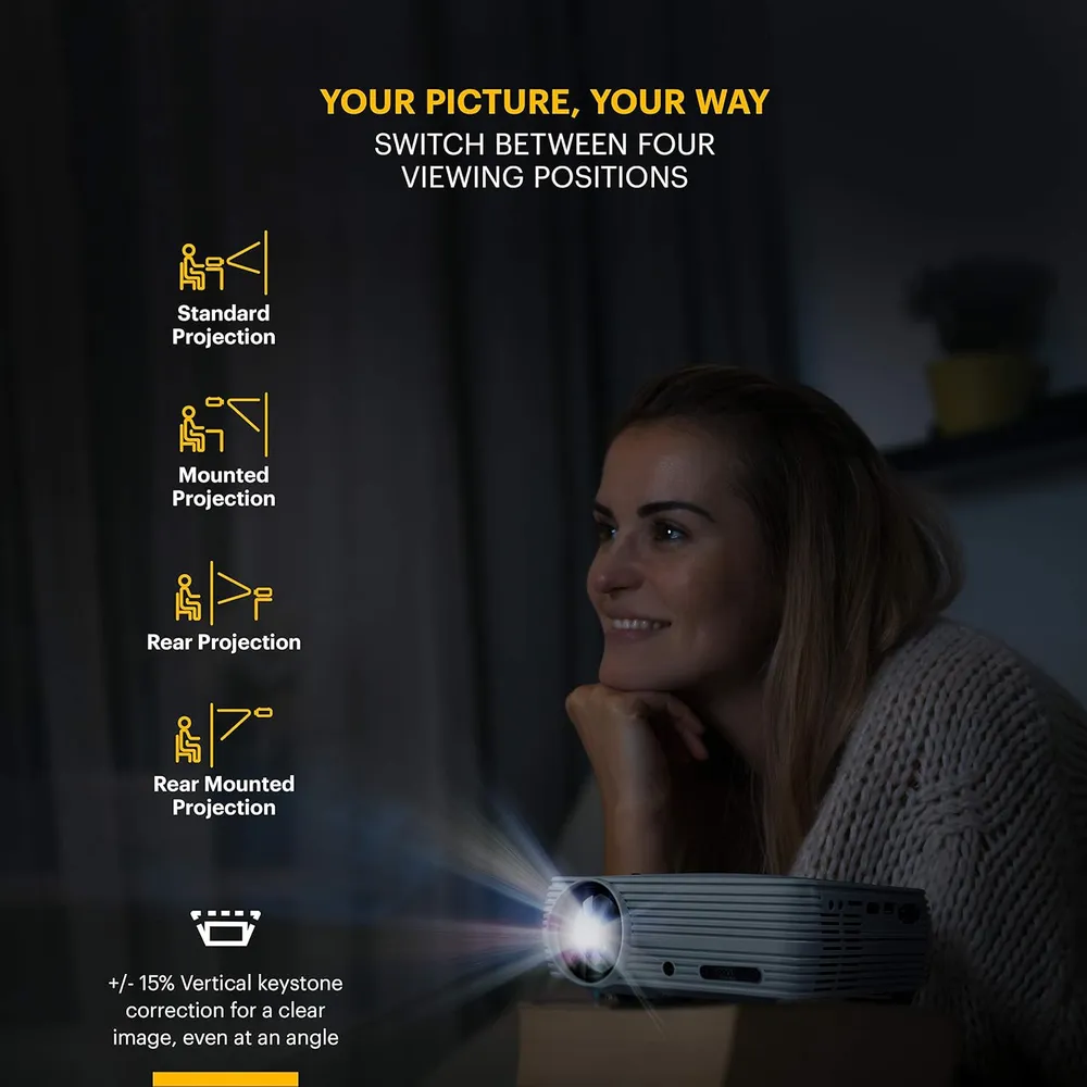 Kodak Flik X4 proyector doméstico compacto | Blanco