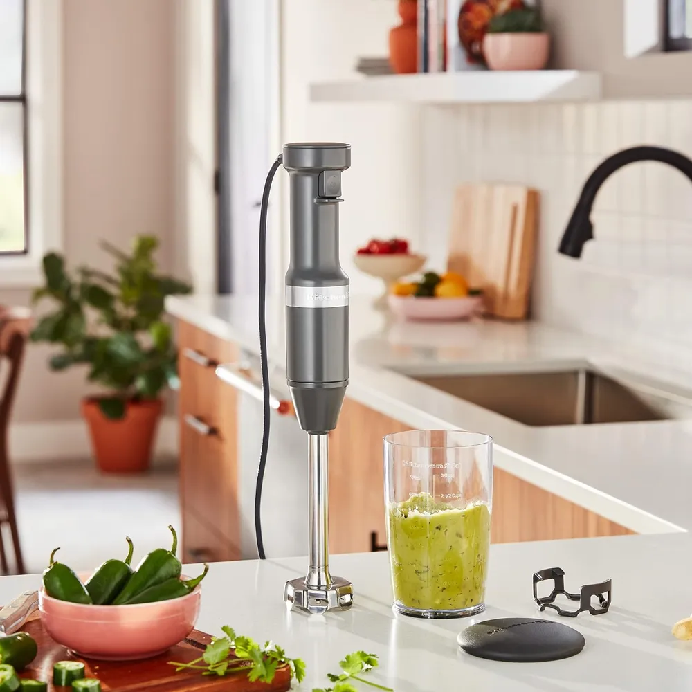 KITCHENAID KHBV53, BATIDORA DE MANO CON CABLE VELOCIDAD VARIABLE | GRIS CARBÓN