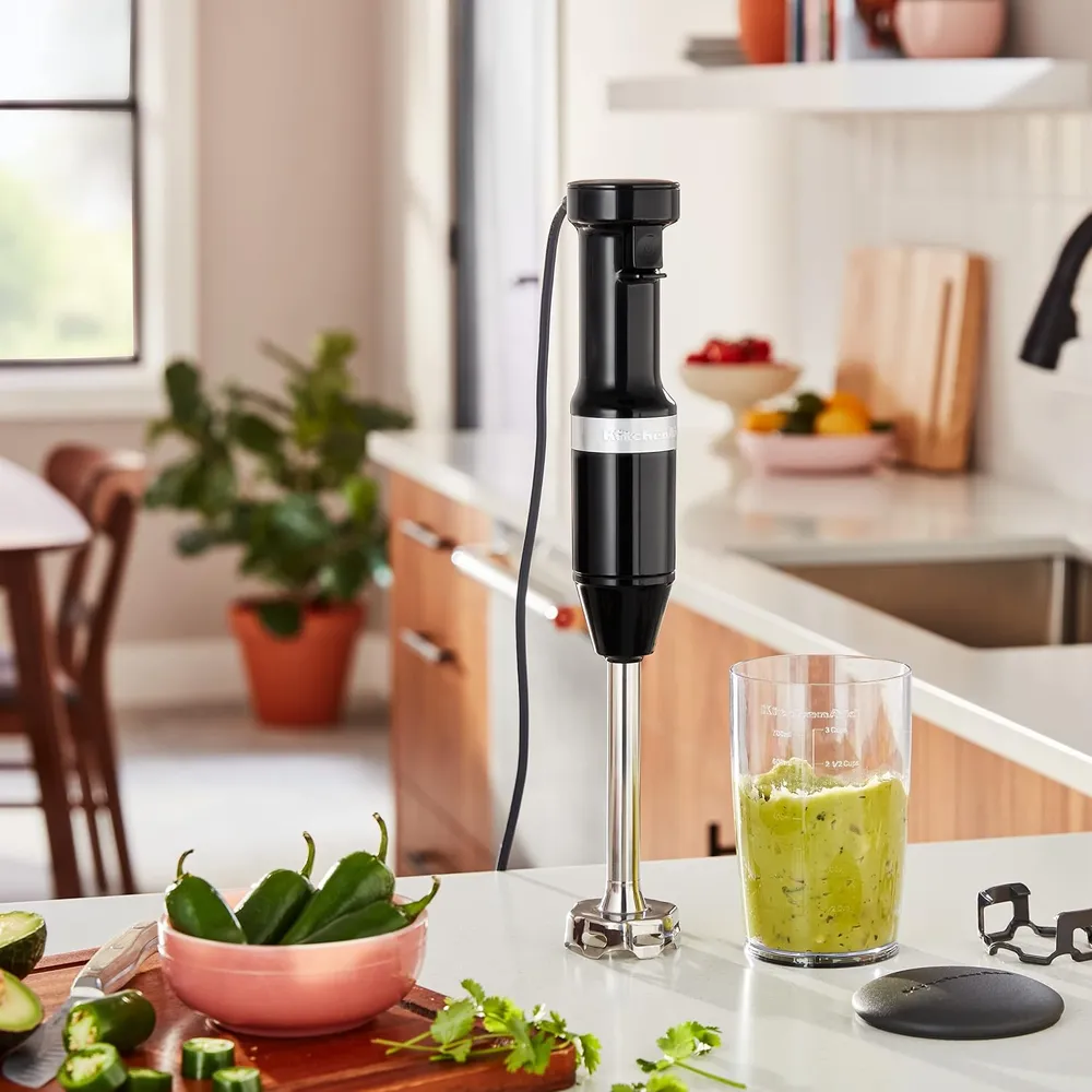 KITCHENAID KHBV53, BATIDORA DE MANO CON CABLE VELOCIDAD VARIABLE | NEGRO ÓNIX