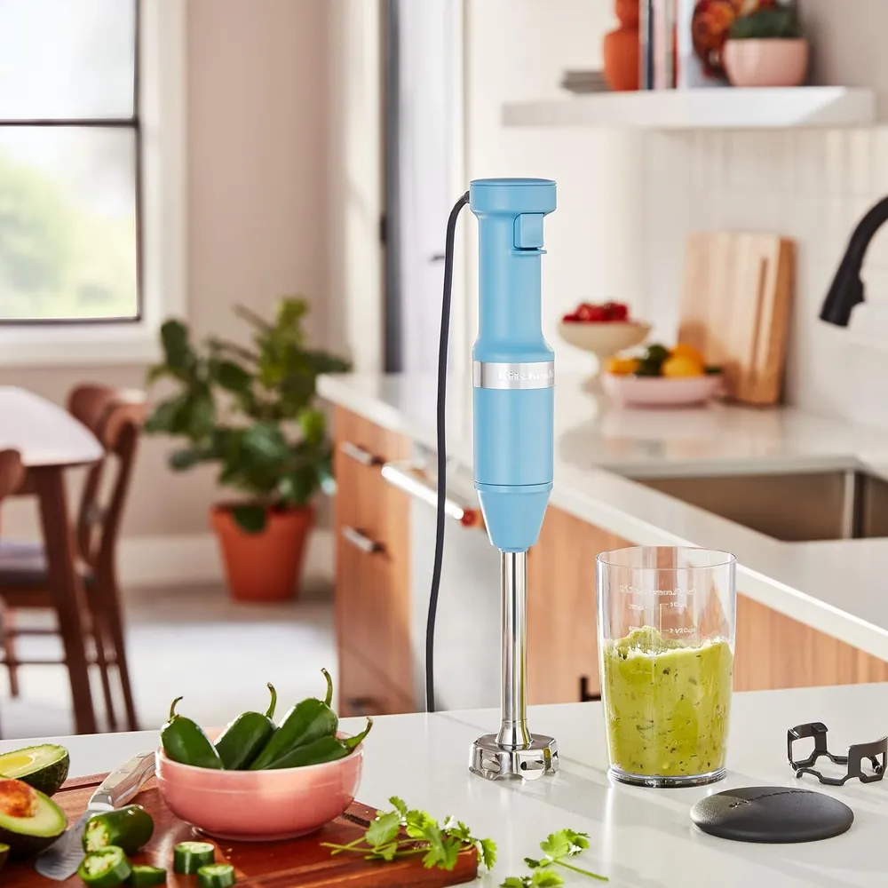 KITCHENAID KHBV53, BATIDORA DE MANO CON CABLE VELOCIDAD VARIABLE | AZUL