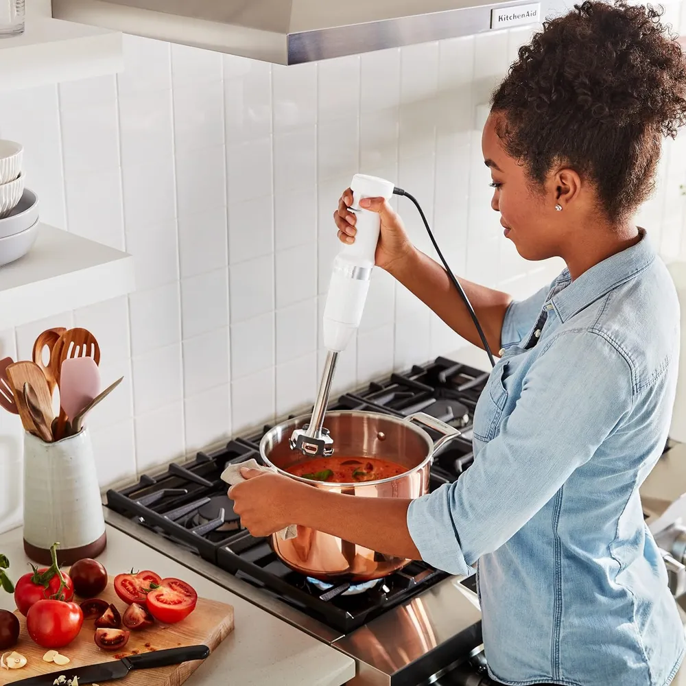 KITCHENAID KHBV53, BATIDORA DE MANO CON CABLE VELOCIDAD VARIABLE | BLANCA