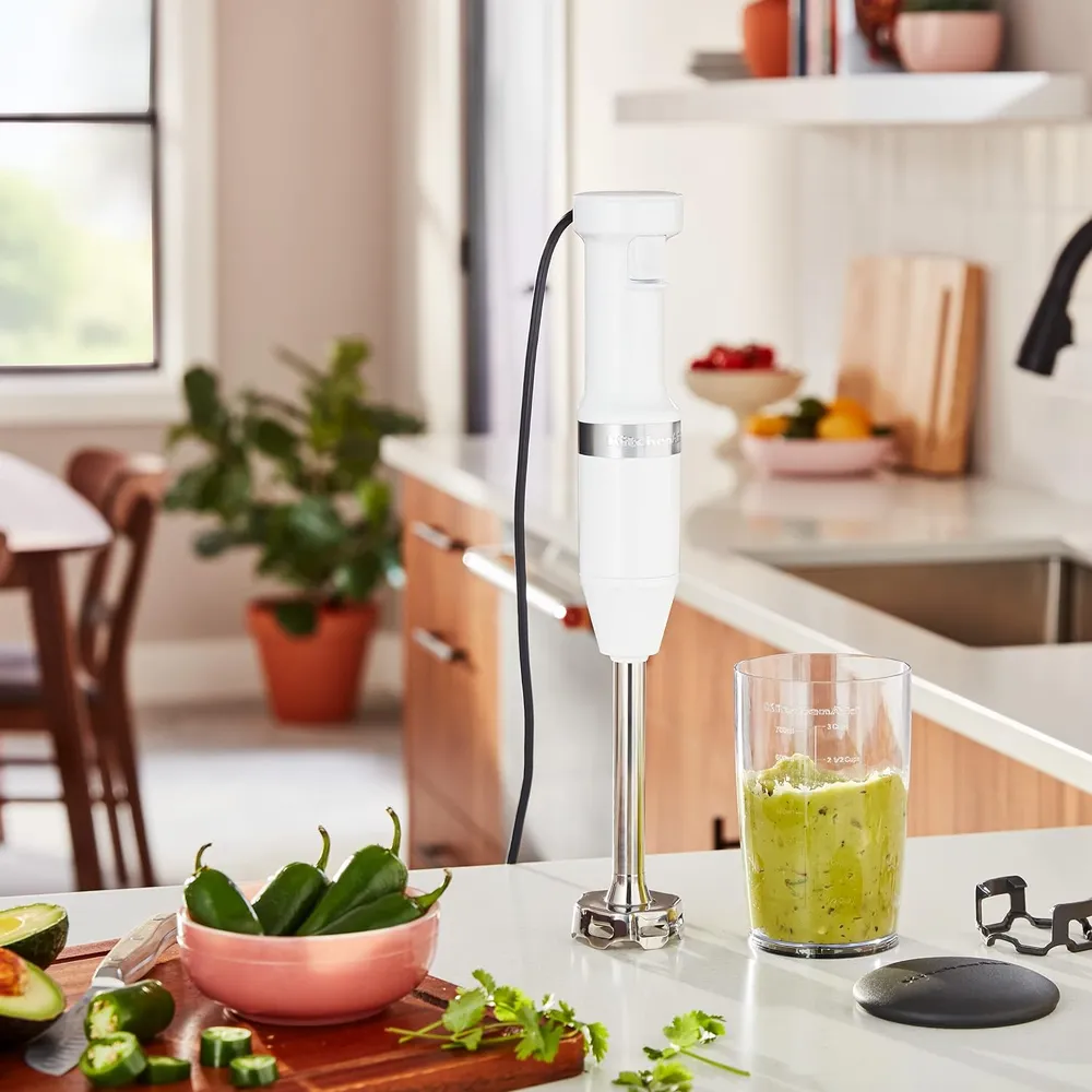 KITCHENAID KHBV53, BATIDORA DE MANO CON CABLE VELOCIDAD VARIABLE | BLANCA