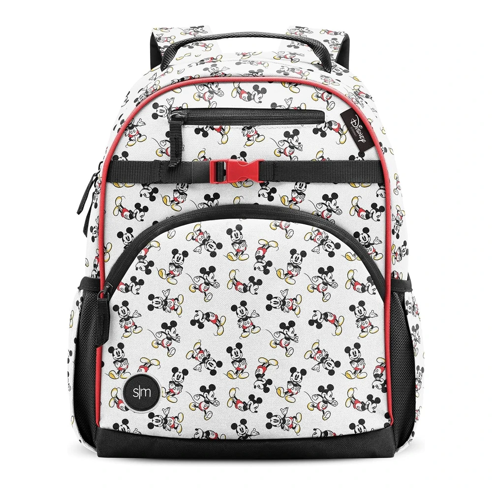 b08ffmz7hq_m.webp Simple Modern - Mochila con Diseño de Disney para Niñas y Niños Pequeños y Escolares - - Disney - Mickey Mouse Retro