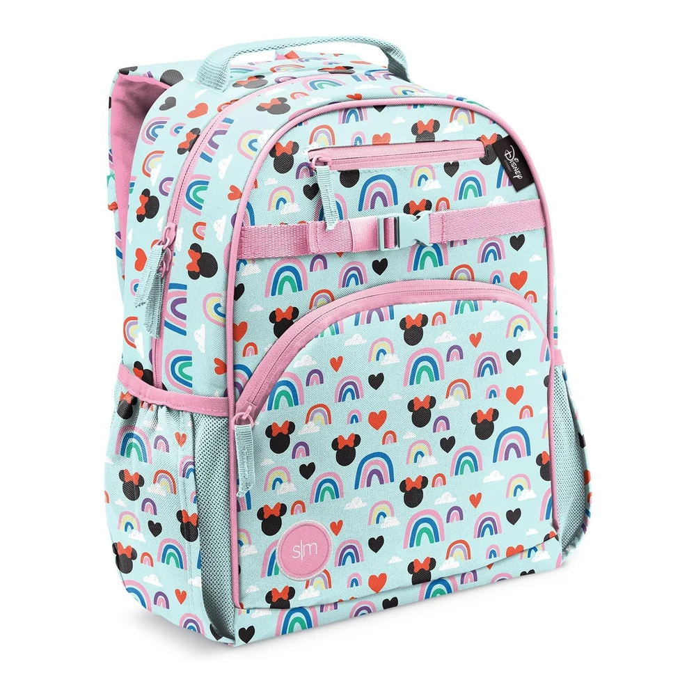 b08ffnl9x7_m.webp Simple Modern - Mochila con Diseño de Disney para Niñas y Niños Pequeños y Escolares - - Disney - Minnie Mouse Rainbow