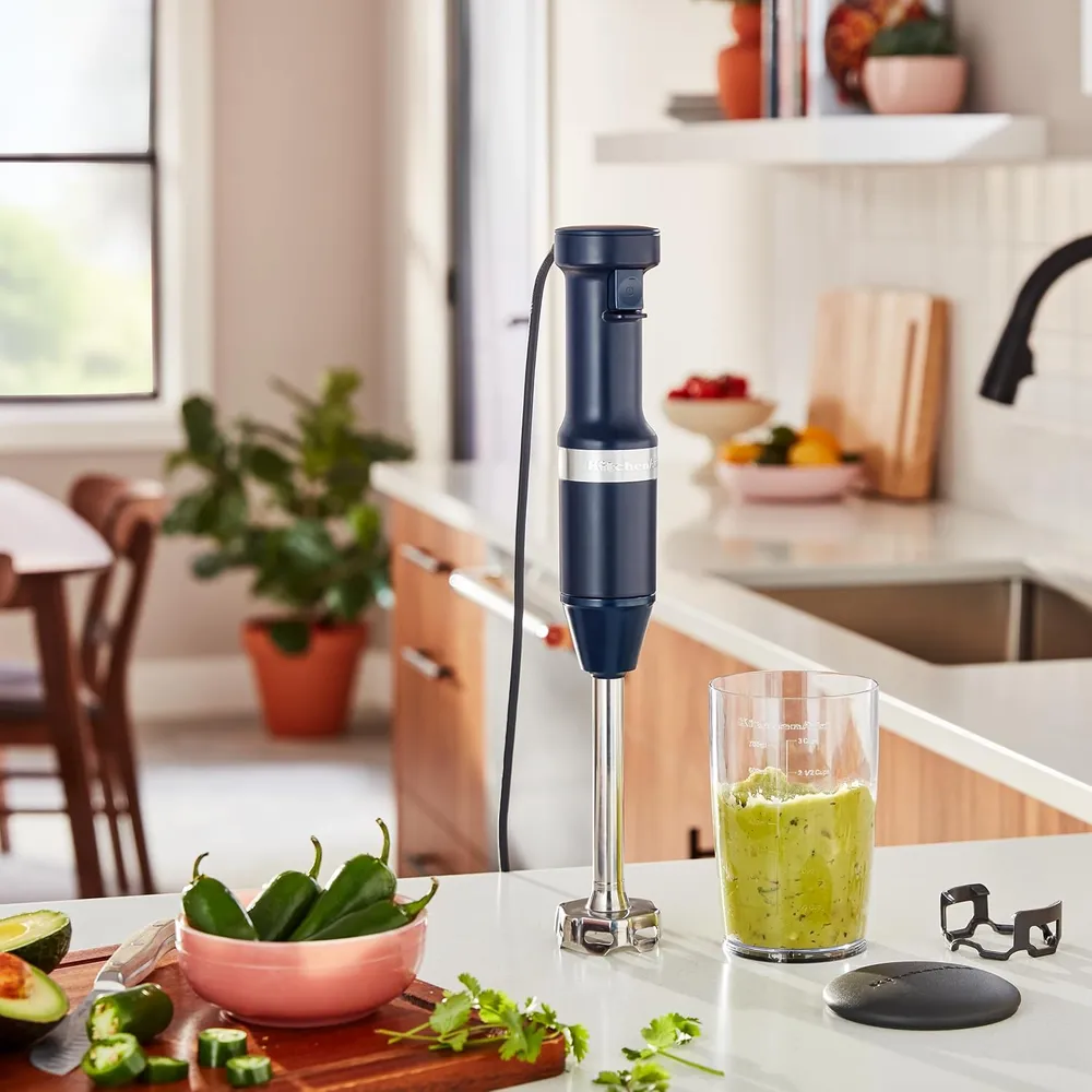 KITCHENAID KHBV53, BATIDORA DE MANO CON CABLE VELOCIDAD VARIABLE | AZUL TINTA
