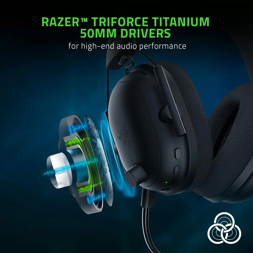 AUDÍFONOS INALÁMBRICOS BLACKSHARK V2 PRO GEN 1 RAZER | NEGRO