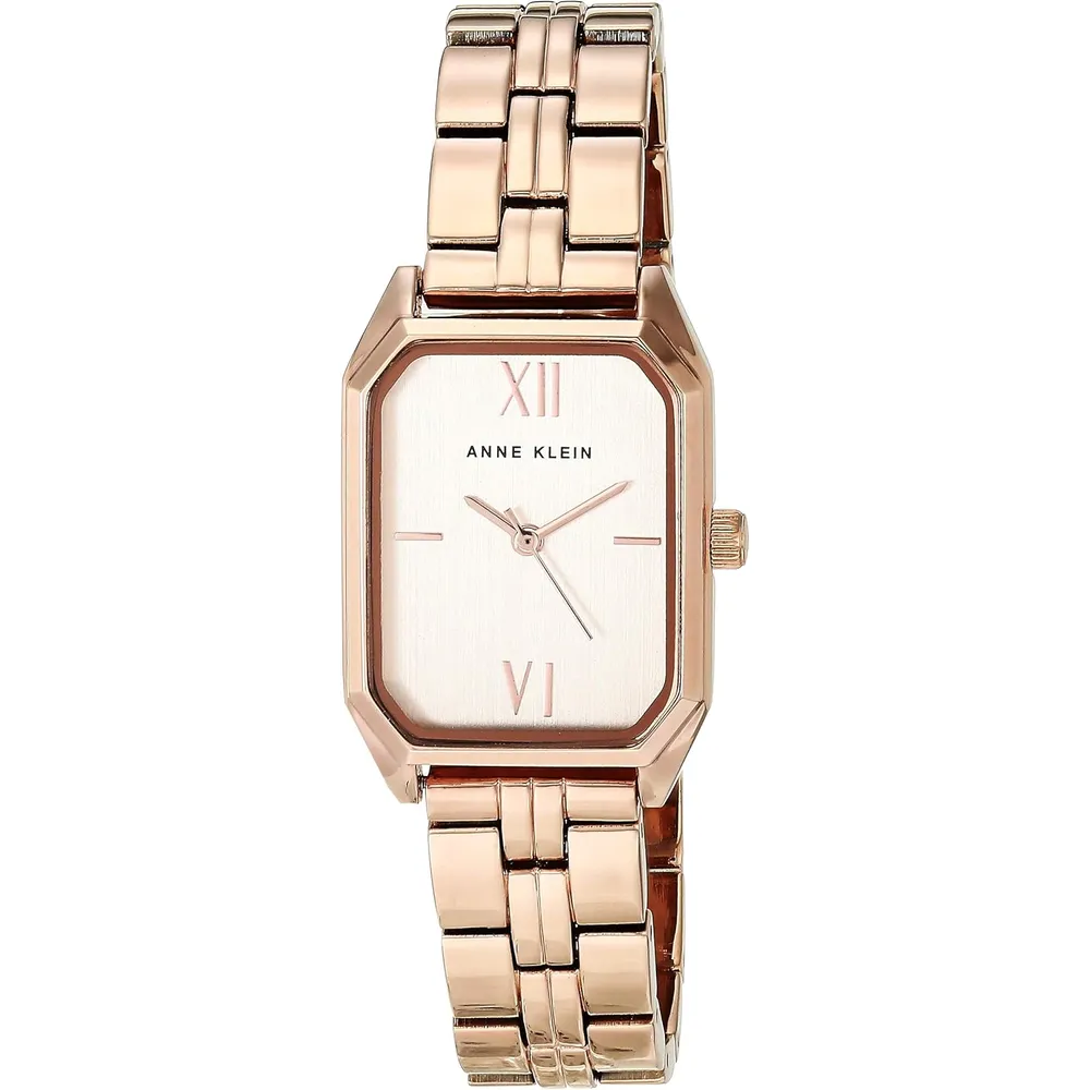 Anne Klein AK/3774BKGB reloj femenino con brazalete | 24 mm - Oro Rosa
